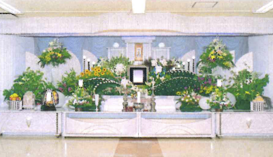 100万円プランの祭壇イメージ
